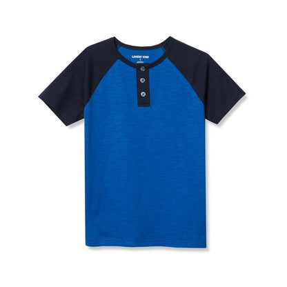 تي شيرت هنلي بأكمام قصيرة للأطفال من Lands' End