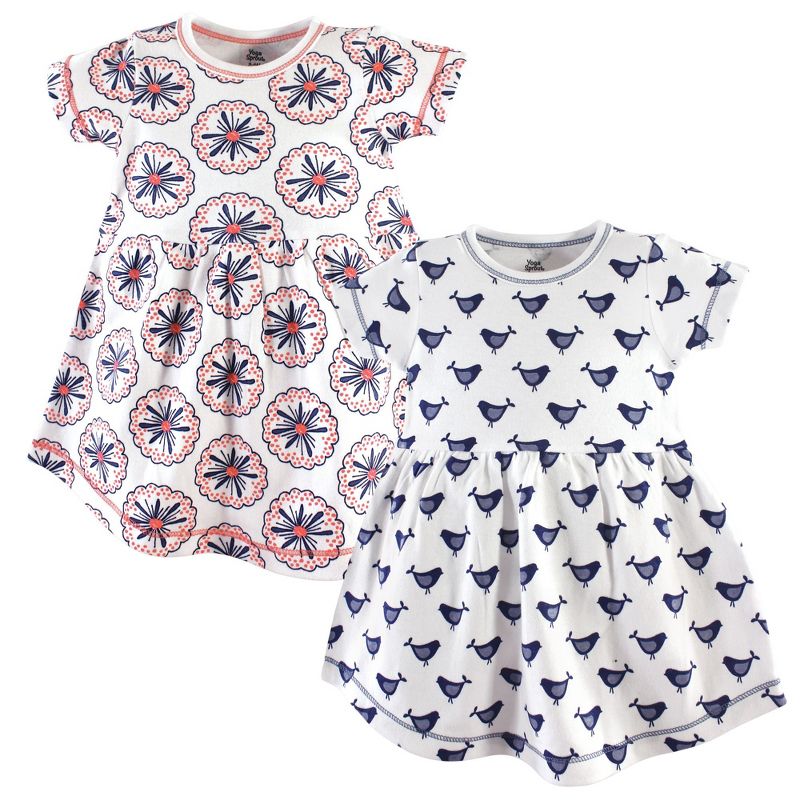 Luvable Friends Hudson Baby Short-Sleeve Dresses 2pk