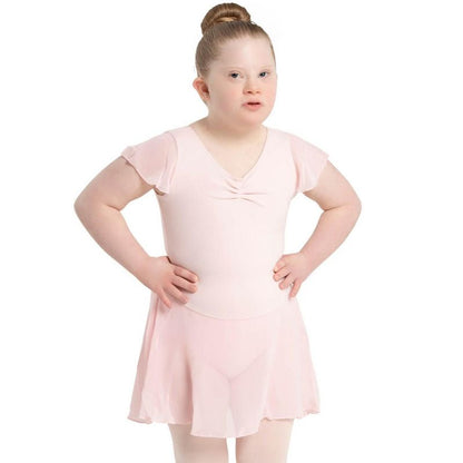 Capezio Flutter Sleeve Dress - Girls
