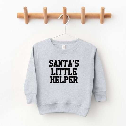 The Juniper Shop Santa's Little Helper Words Youth Ultra-Soft Graphic Sweatshirt