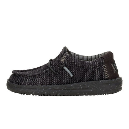 Hey Dude Wally Stretch Sox Youth - أحذية مريحة للأطفال بدون رباط
