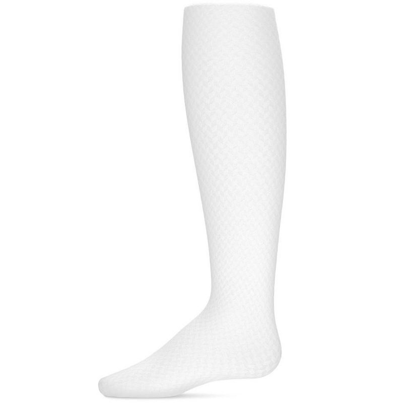 Memoi Girls Prism Textured Microfiber Opaque Tights