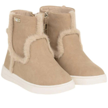 Girl Faux Fur Detail Booties - Mayoral