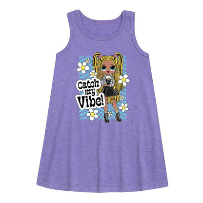 Girls' - LOL Surprise! - Catch My Vibe Graphic Sleeveless Aline Dress