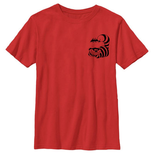 Boy's Alice in Wonderland Cheshire Cat Pocket Sketch T-Shirt