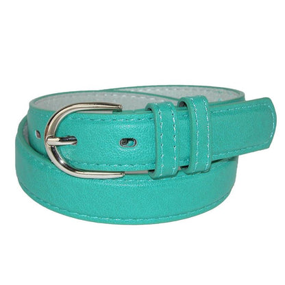 CTM Kid's Leather 1 inch Basic Dress Belt