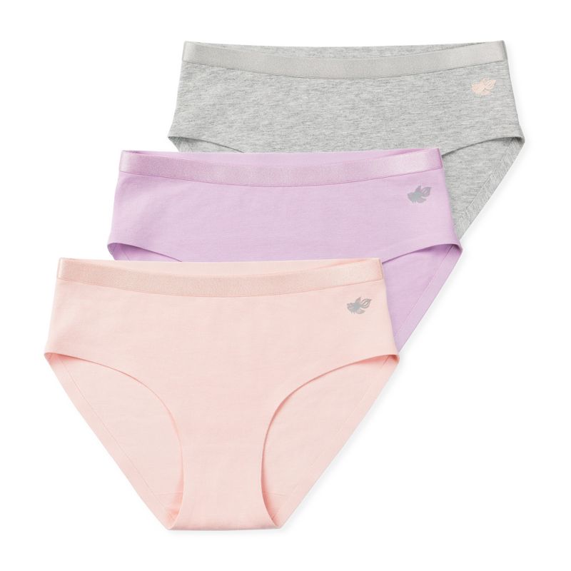 Lucky & Me Bella Girls Briefs Underwear Multiple Colors and Sizes - ComfySeam (3-Pack)