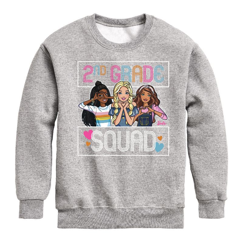 Boys' - Barbie - Back To School Graphic Long Sleeve Fleece Sweatshirt