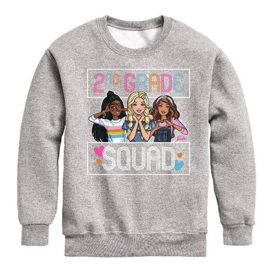 Boys' - Barbie - Back To School Graphic Long Sleeve Fleece Sweatshirt