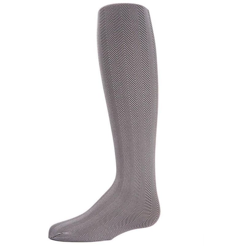 Memoi Girls Essentials Herringbone Opaque Tights