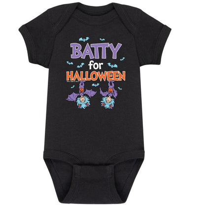 Boys' - Dr. Seuss - Batty For Halloween Thing 1 and Thing 2 Baby One Piece