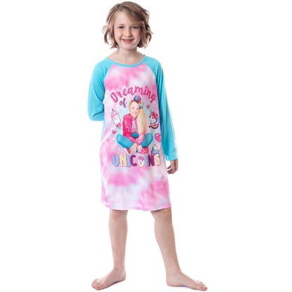 Nickelodeon JoJo Siwa Girls' JoJo Dreaming of Unicorns Nightgown Pajama