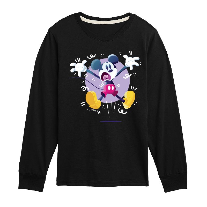 Boys' - Disney - Mickey Jump Long Sleeve Graphic T-Shirt