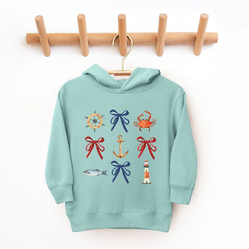 The Juniper Shop Coquette Nautical Collage Toddler Graphic Hoodie