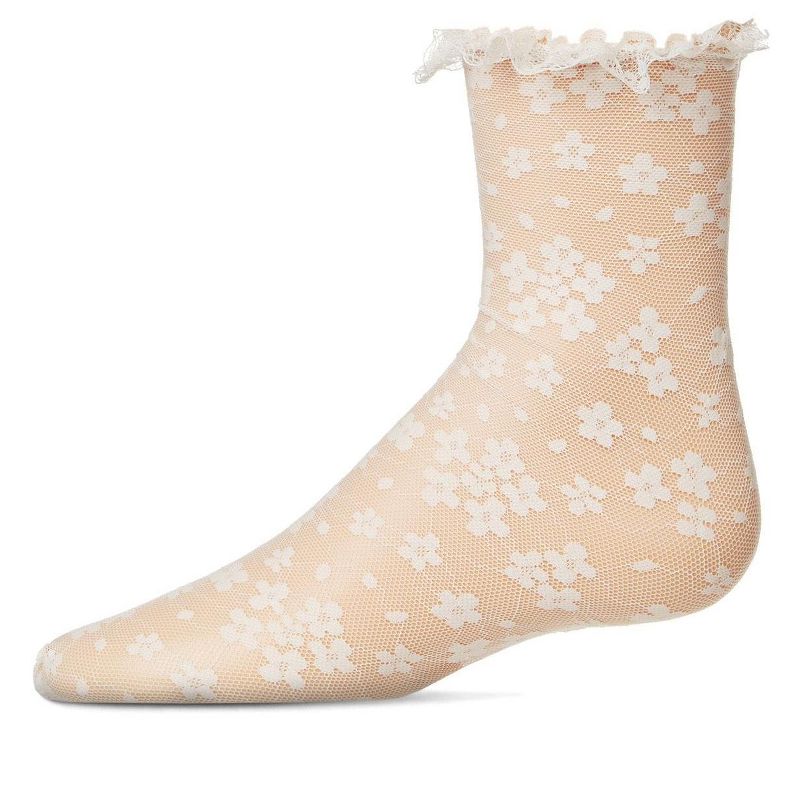 Memoi Girls' Lace Anklet Socks