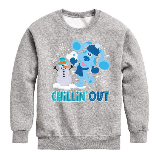 Boys' - Blue's Clues & You! - Chillin With My Snowmies Graphic Long Sleeve Fleece Sweatshirt