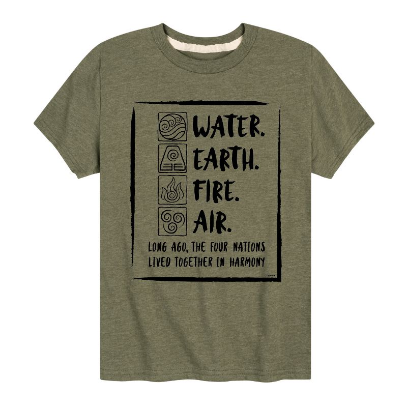 Boys' - Avatar: The Last Airbender - Elements Harmony Short Sleeve Graphic T-Shirt