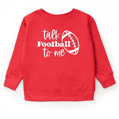 The Juniper Shop Talk Football To Me Ball Youth Ultra-Soft Graphic Sweatshirt