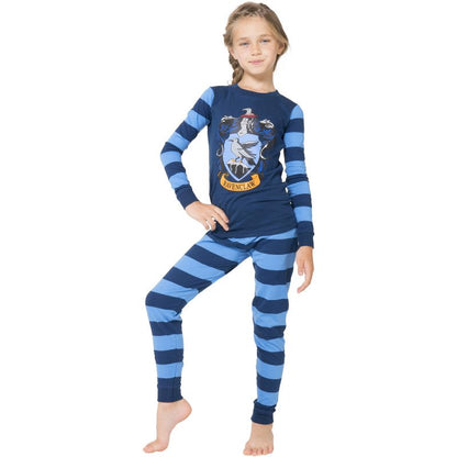 Harry Potter Kids Cotton Tight Fit Crest Pajamas All 4 Hogwarts Houses Available