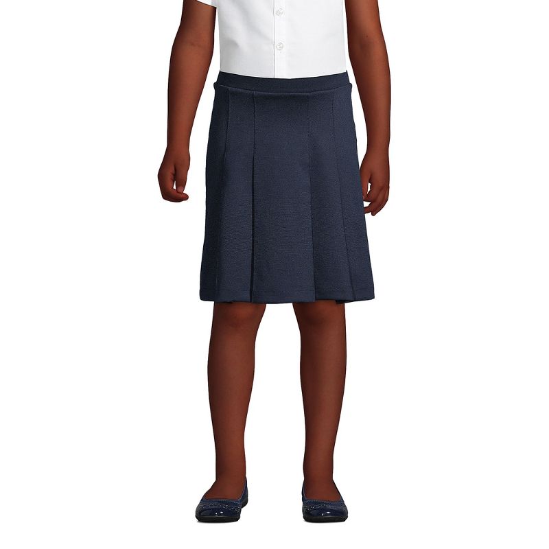 Lands' End Lands' End School Uniform Kids Ponte Pleat Skirt