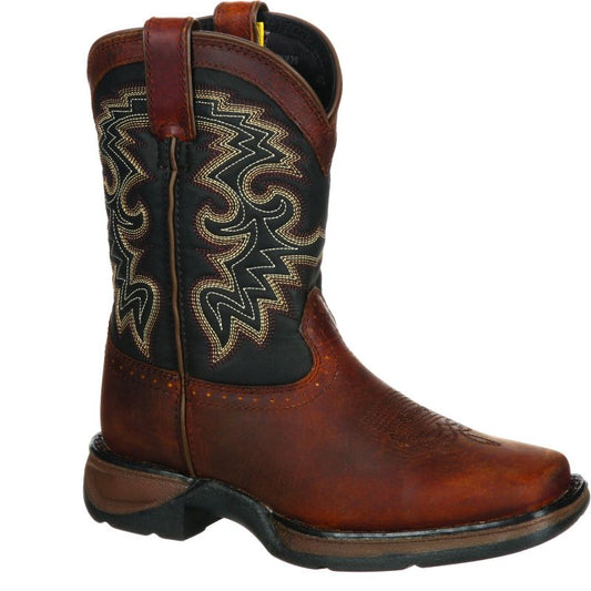 LIL' DURANGO Toddler Boys' Tan & Black Western Boot