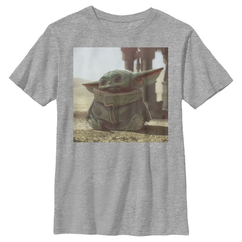 Boy's Star Wars The Mandalorian The Child Square Frame T-Shirt