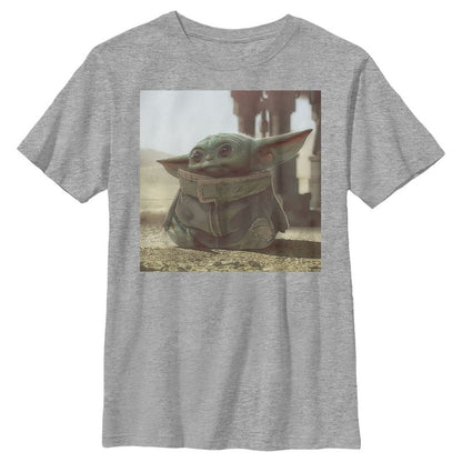 Boy's Star Wars The Mandalorian The Child Square Frame T-Shirt