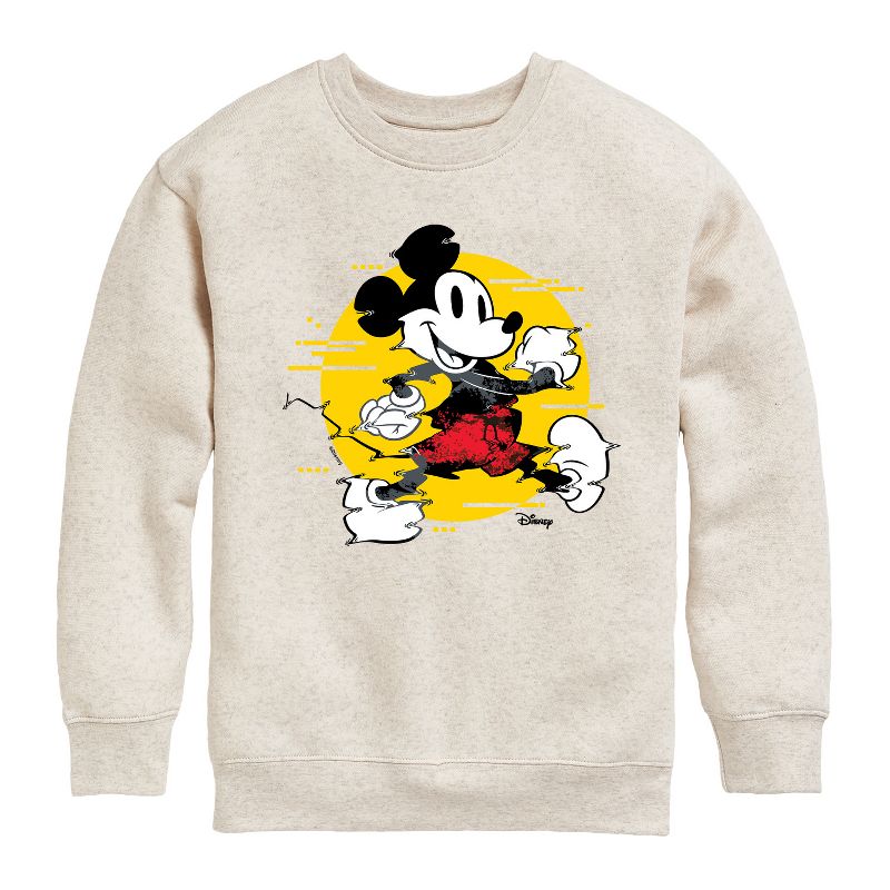 Boys' - Disney - Mickey & Friends Graphic Long Sleeve Fleece Sweatshirt