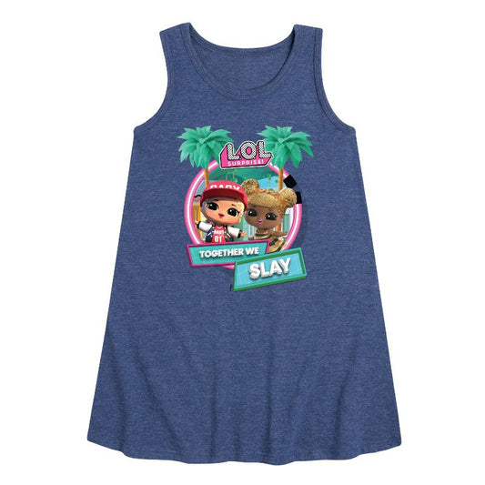Girls' - Lol Surprise! - Together We Slay Graphic Sleeveless Aline Dress