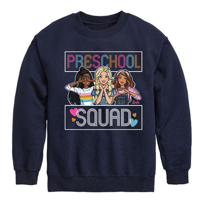 Boys' - Barbie - Back To School Graphic Long Sleeve Fleece Sweatshirt