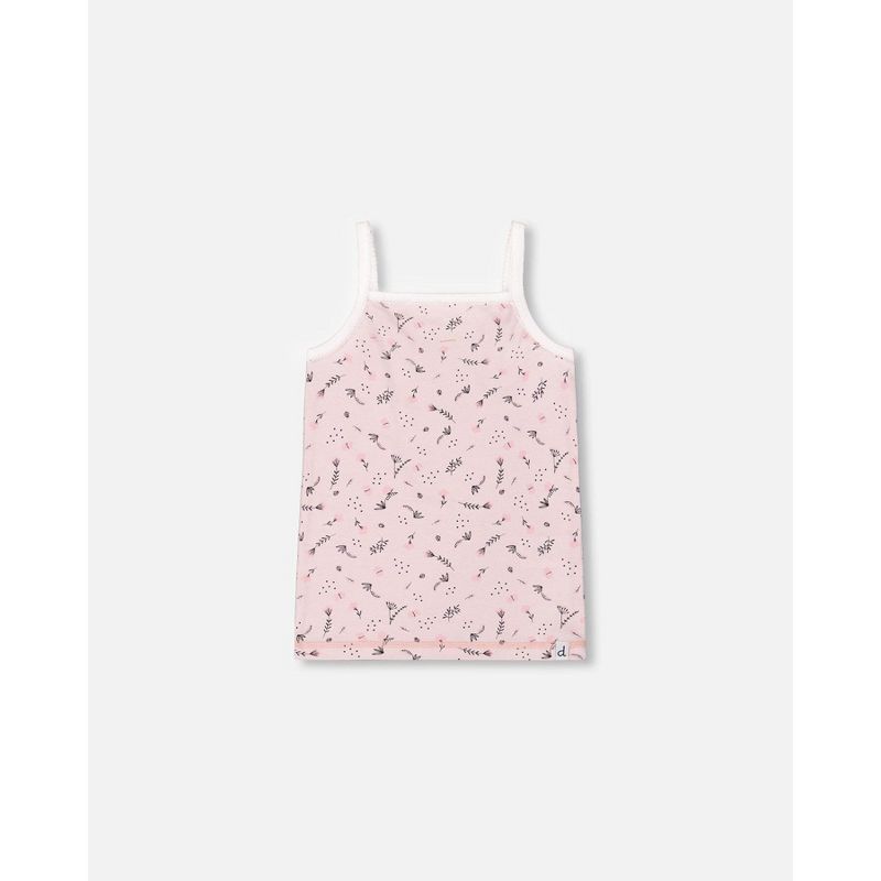 Deux par Deux Girl Printed Organic Cotton Tank Top