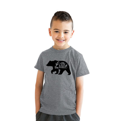 Youth Little Bear Cute Gift for Children Brother Funny Novelty Family T shirt - Crazy Dog Youth T Shirt