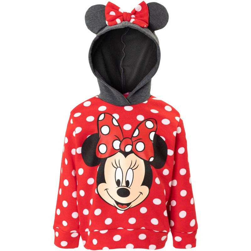 Disney Minnie Mouse Girls Fleece Crossover Hoodie Toddler