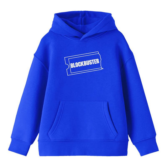 Blockbuster White Logo Youth Royal Blue Hoodie