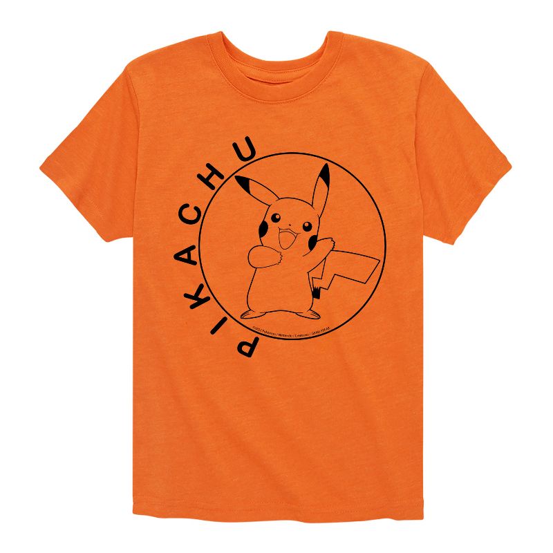 تي شيرت جرافيكي بأكمام قصيرة للأولاد - بوكيمون - هابي بيكاتشو