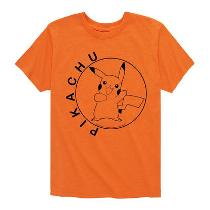 تي شيرت جرافيكي بأكمام قصيرة للأولاد - بوكيمون - هابي بيكاتشو