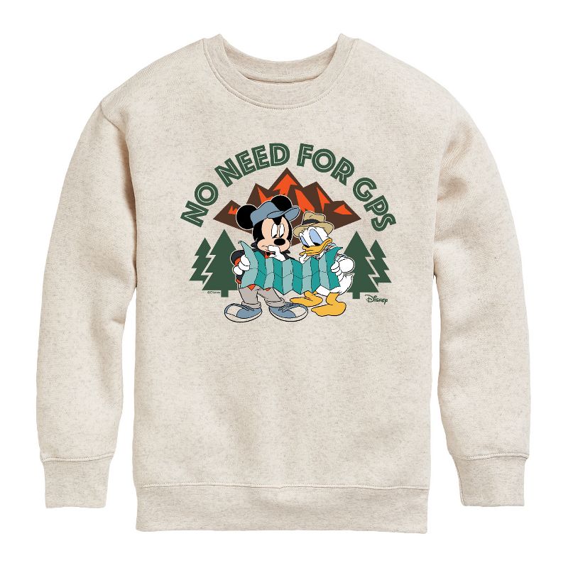 Boys' - Disney - No Gps Graphic Long Sleeve Fleece Sweatshirt
