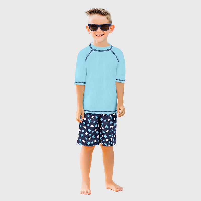 City Threads Boys UPF 50+ Short Sleeve Rashguard - USA-Made