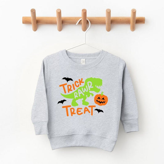 The Juniper Shop Trick Rawr Treat Toddler Graphic Sweatshirt