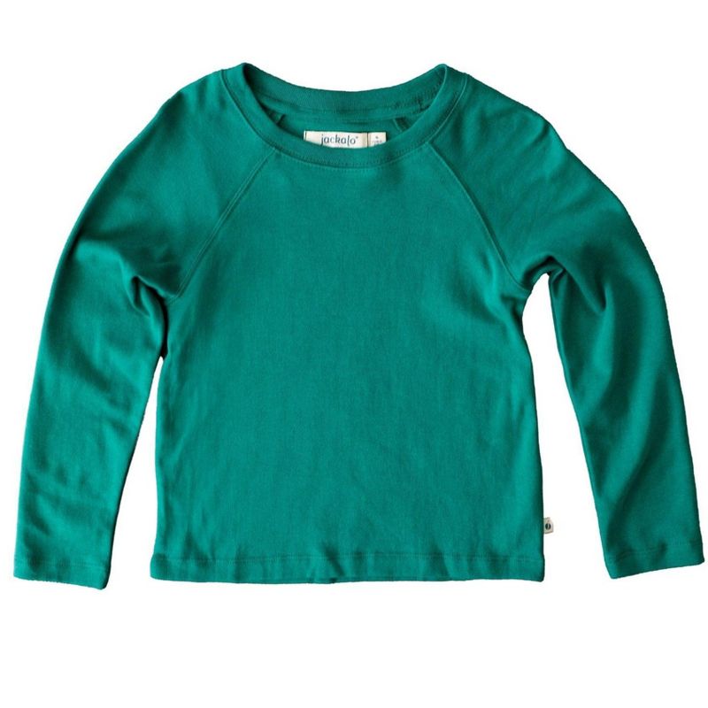 Kids' Organic Long Sleeve T-Shirt Hunter Green