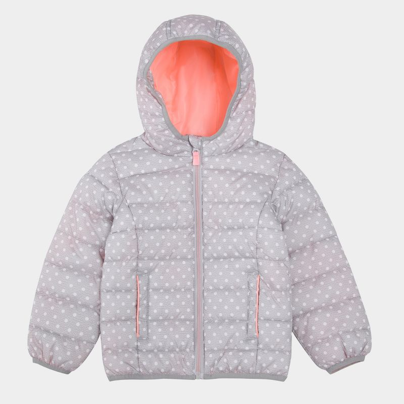 Rokka&Rolla Toddler Little Girls' Light Puffer Jacket Winter Coat