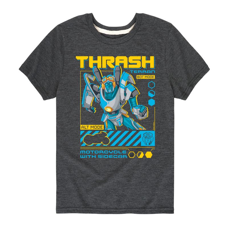 تي شيرت جرافيكي بأكمام قصيرة من ترانسفورمرز - شرارة الأرض للأولاد