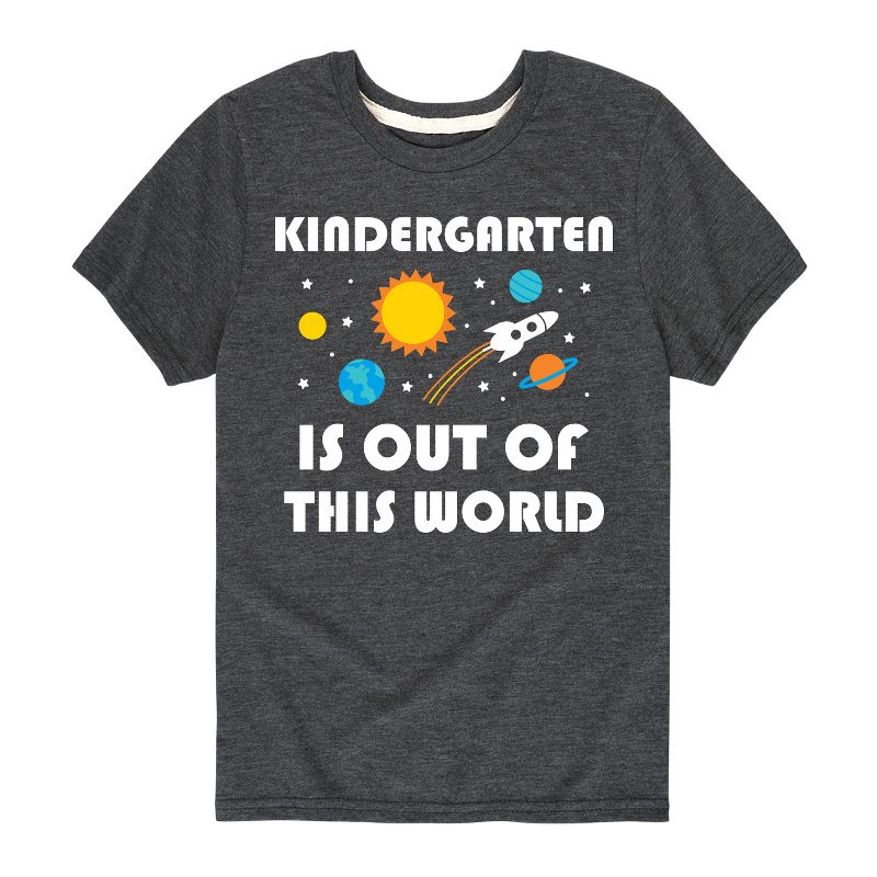 تي شيرت جرافيكي بأكمام قصيرة للأطفال - رسالة فورية - من خارج هذا العالم