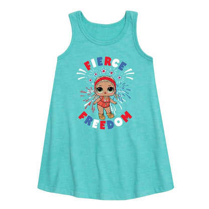 Girls' - LOL Surprise! - 4th of July Graphic Sleeveless Aline Dress