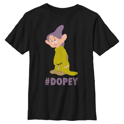 Boy's Snow White and the Seven Dwarfs Hashtag Dopey T-Shirt