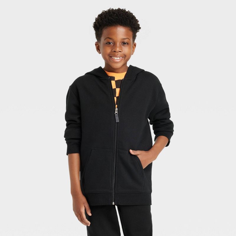Boys' Fleece Zip-Up Sweatshirt - Cat & Jack™