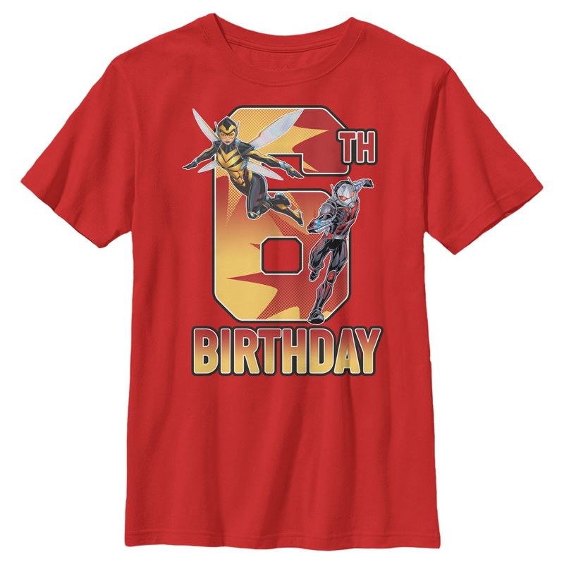 Boy's Marvel Ant-Man & Wasp 6th Birthday T-Shirt