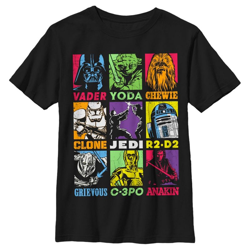 Boy's Star Wars Pop Character Bingo T-Shirt