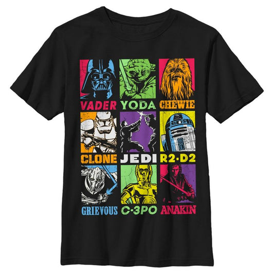 Boy's Star Wars Pop Character Bingo T-Shirt
