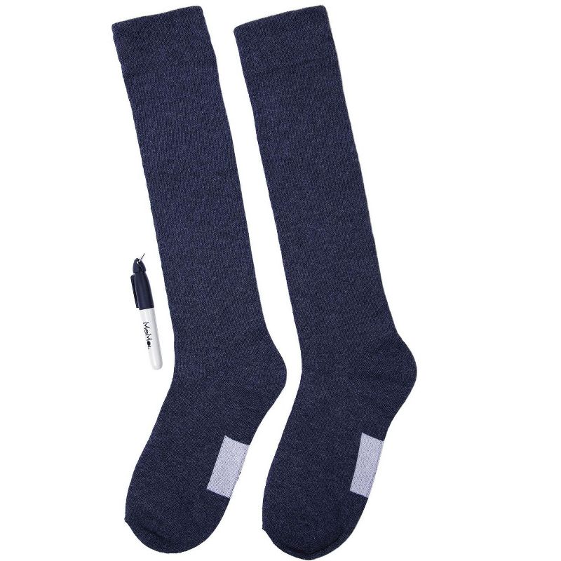 Memoi Write On Camp Kids Cotton Blend Knee High Socks 3-Pack